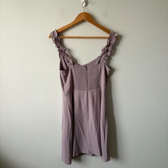 Aritzia Sunday Best Flirt Ruffle Dress Lilac Purple Size 8 - Picture 7 of 9